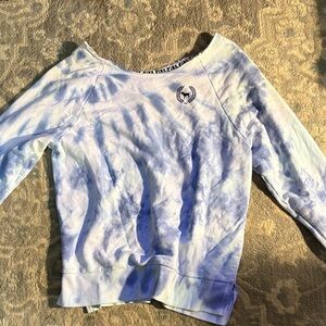 Victoria's Secret PINK Blue and White Towel